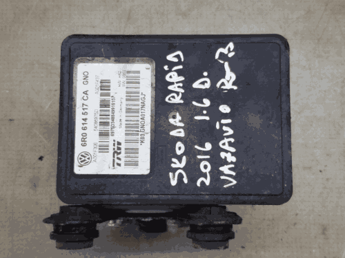 Top view of Skoda Rapid ABS module 6R0 614 517 CA