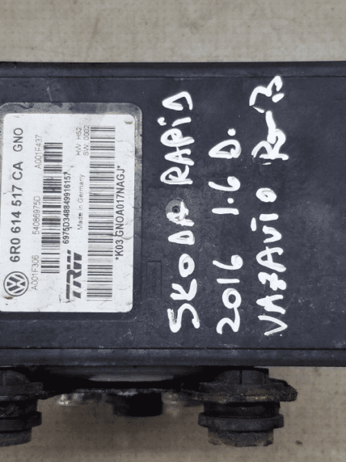 Top view of Skoda Rapid ABS module 6R0 614 517 CA