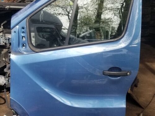 Vauxhall Vivaro 2015 left front door blue N/S/F