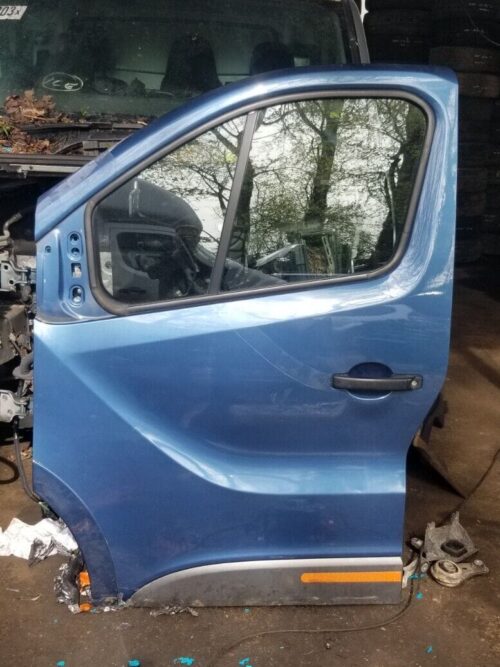 Vauxhall Vivaro 2015 left front door blue N/S/F