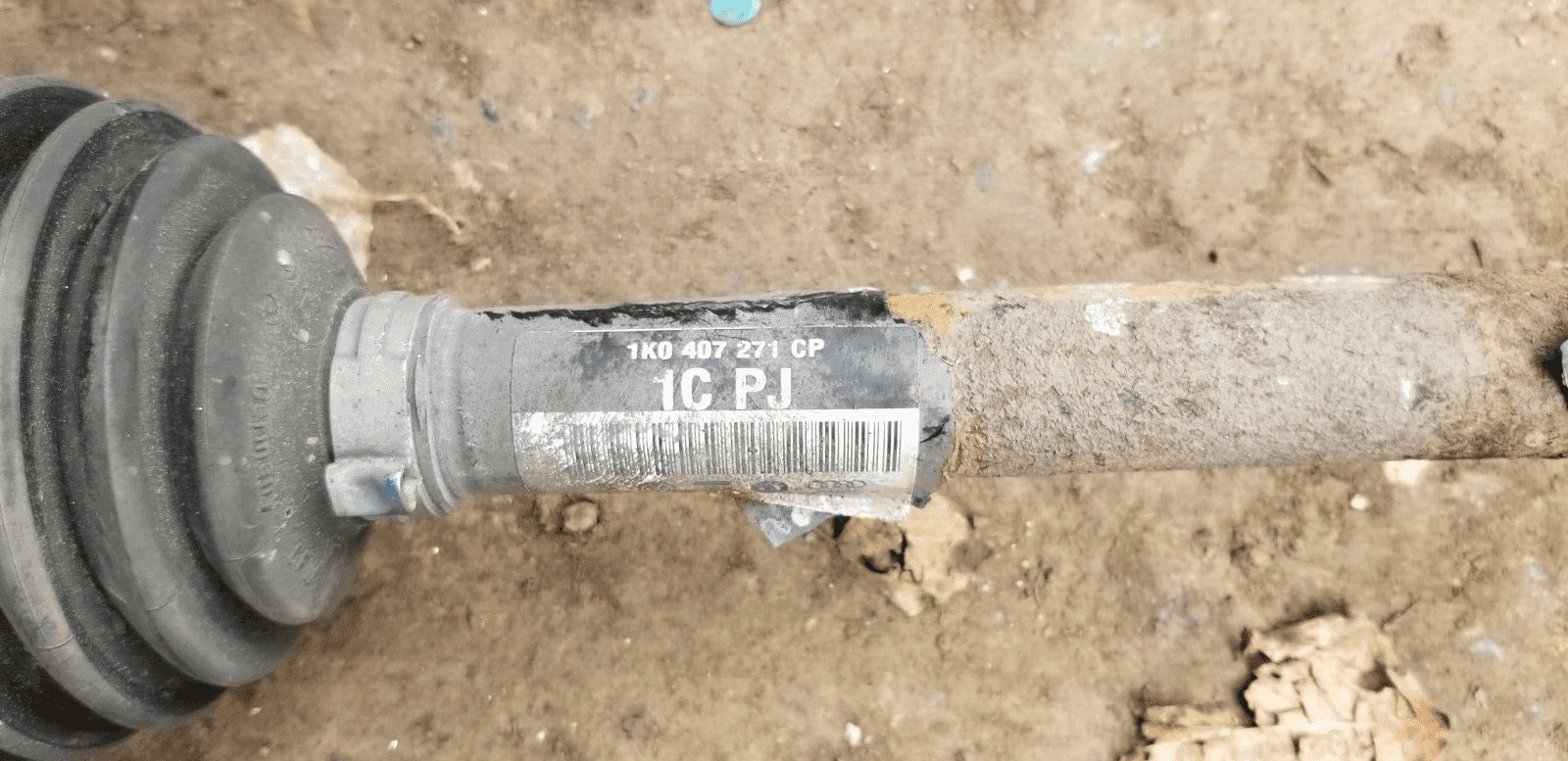 VW AUDI SEAT SKODA 1.6 TDI PASSENGER SIDE FRONT DRIVESHAFT 1K0407271 GENUINE - Image 3