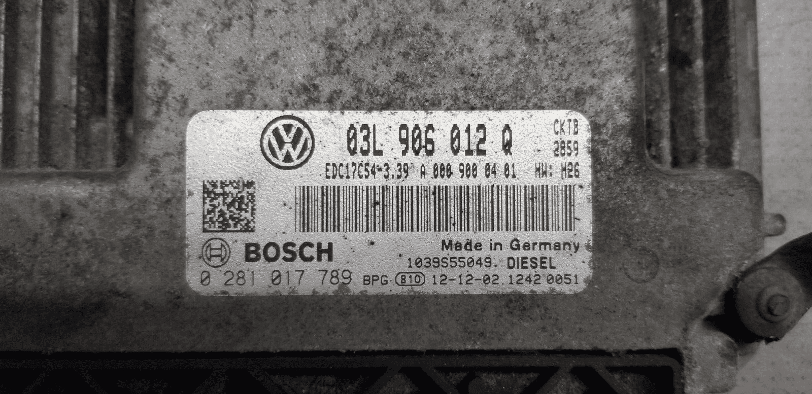 Volkswagen Crafter 2013 03L906012Q 2.0 Diesel 1 Turbo ECU Kit - Image 5