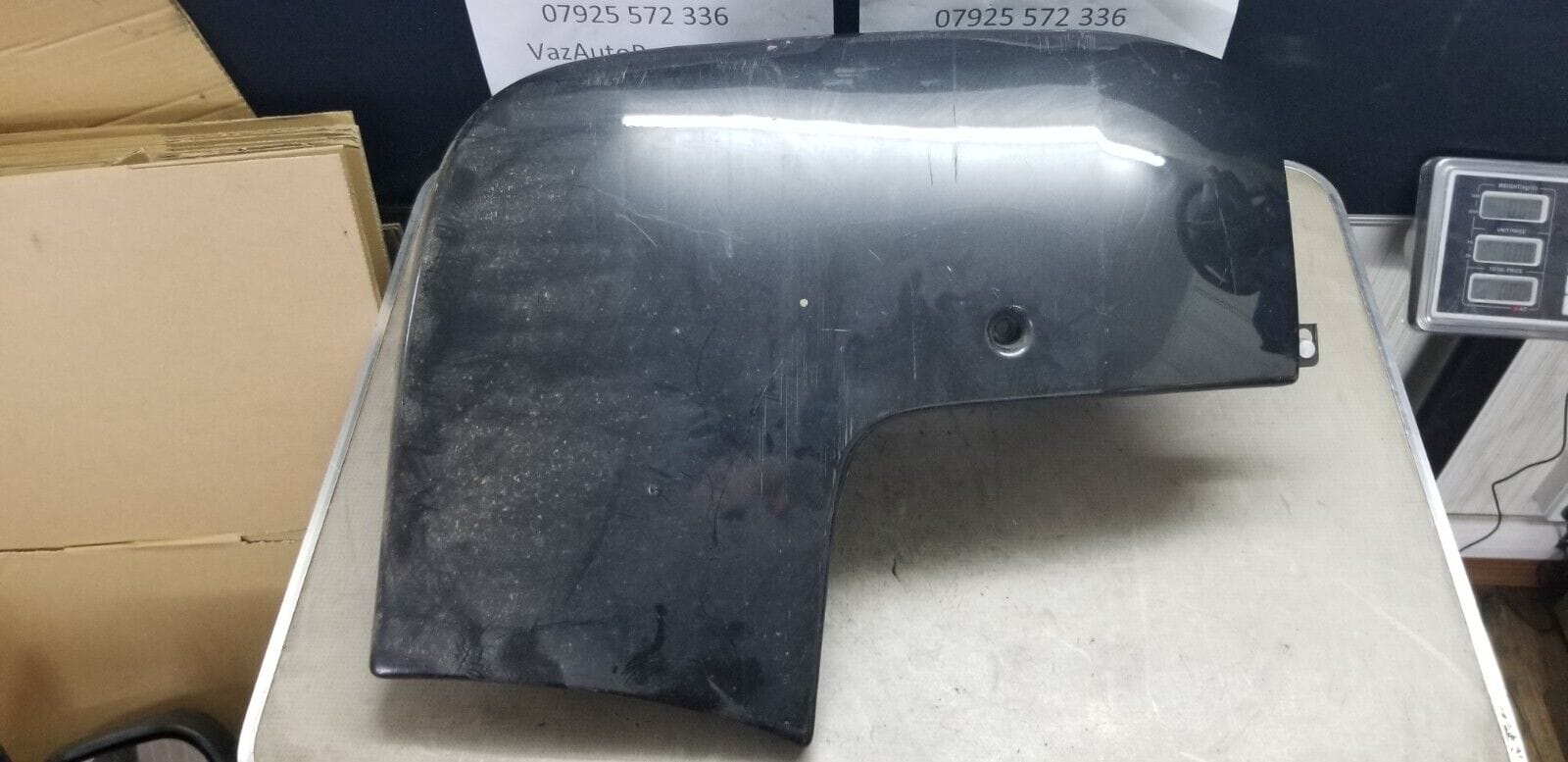 Vauxhall Vivaro 2014 Rear Bumper OS Right Side Corner Panel End BLACK - Image 3