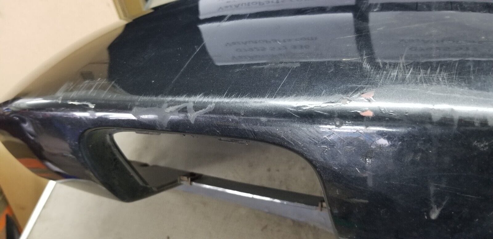 Vauxhall Vivaro 2014 Rear Bumper OS Right Side Corner Panel End BLACK - Image 4