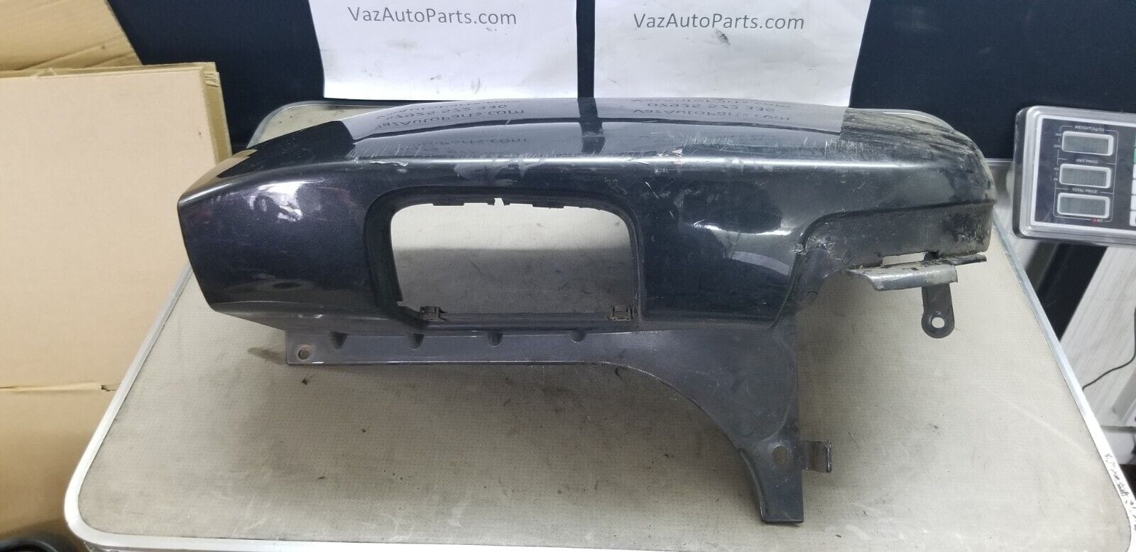 Vauxhall Vivaro 2014 Rear Bumper OS Right Side Corner Panel End BLACK