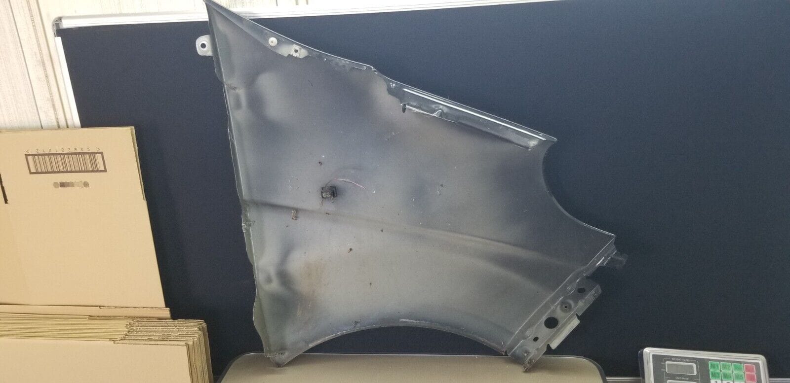 01-14 MK1 VAUXHALL VIVARO RENAULT TRAFIC NS PASSENGER SIDE FRONT WING BLACK - Image 4