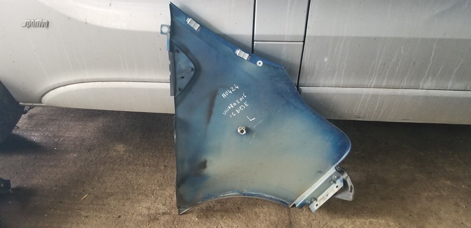 2015 RENAULT TRAFIC PASSENGER SIDE FRONT LEFT WING - BLUE - Image 3