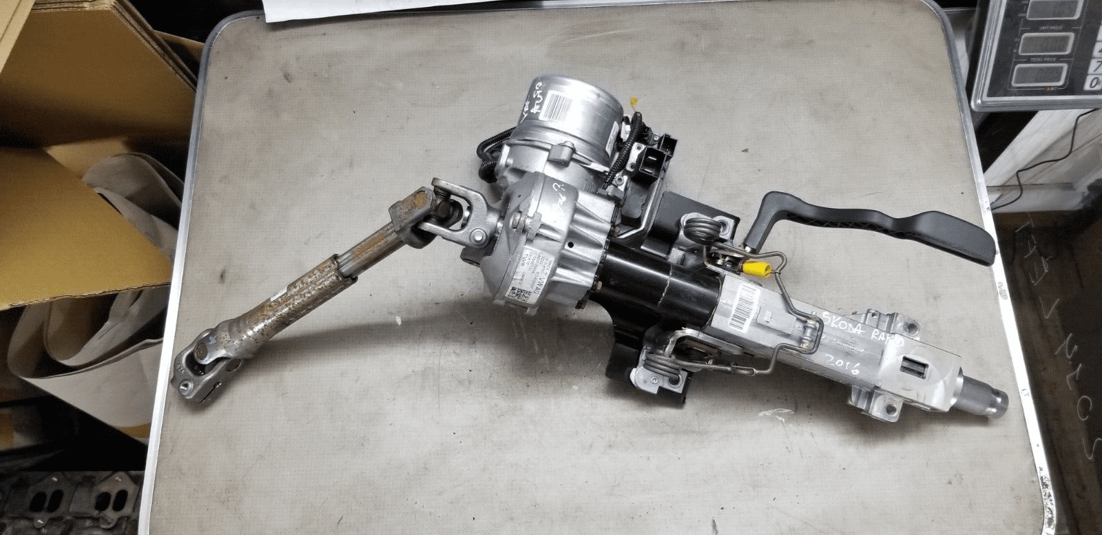 2016 Skoda Rapid 1.6L Diesel Power Steering Column |O
