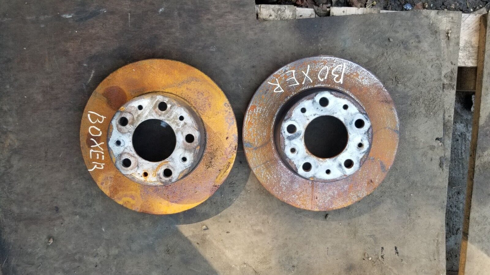 2018 Peugeot Boxer Pair Front Brake Discs