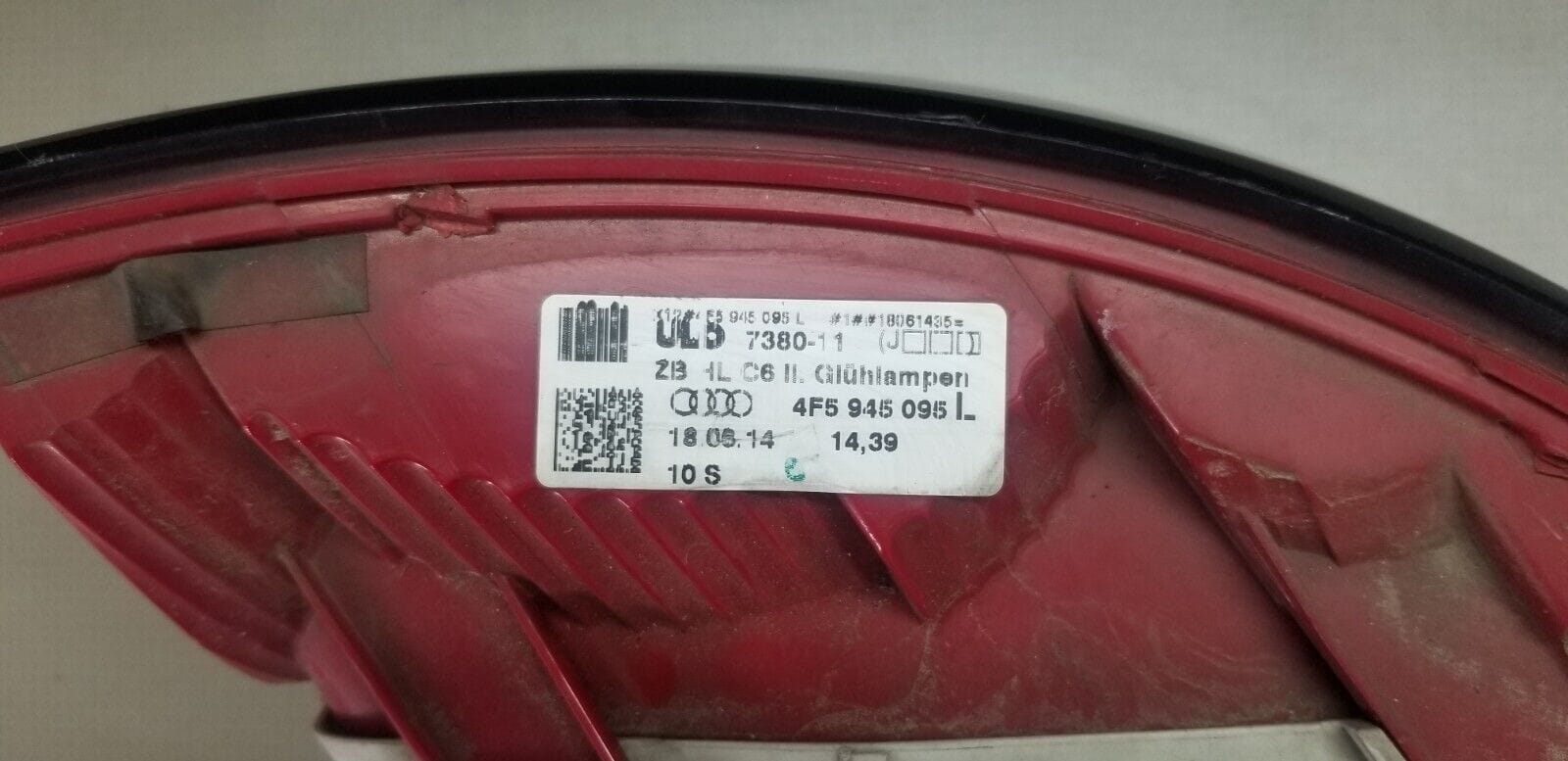 Audi A6 Rear Light 2004-2008 Saloon Tail Lamp Back Lens Passenger Side Left Hand - Image 6