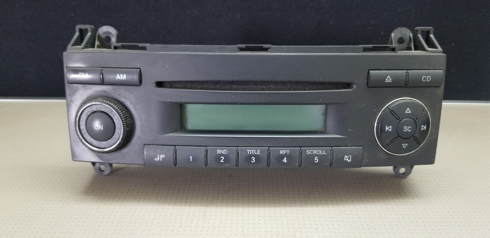 Front view of Mercedes Sound 5 BE7076 Becker Car Stereo CD Radio