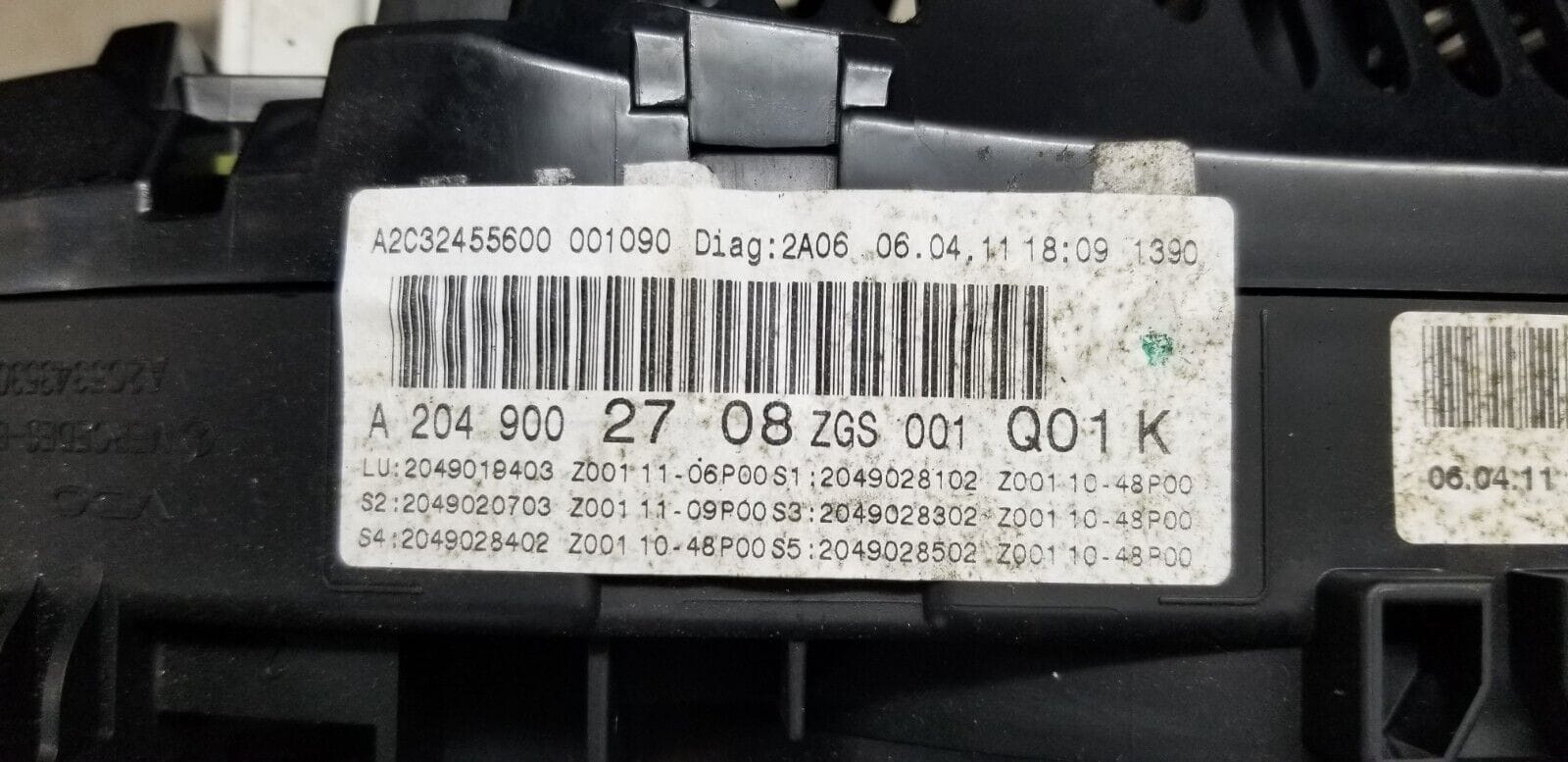 MERCEDES BENZ C CLASS 2007-2015 SPEEDOMETER/INSTRUMENT CLUSTER A2049002708 - Image 5