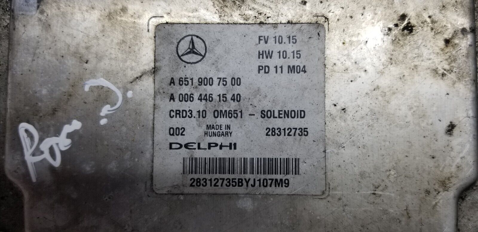 Mercedes-Benz C Class W204 2012 2.1 Diesel Engine Control Module ECU A6519007500 - Image 6