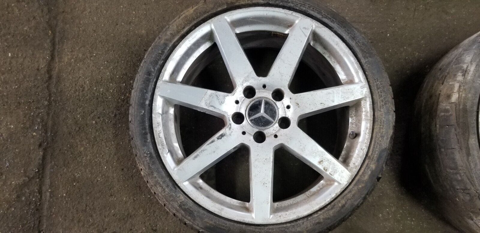 MERCEDES BENZ E CLASS ALLOY WHEEL SET FRONT REAR A2044019802/A2044019902 - Image 3