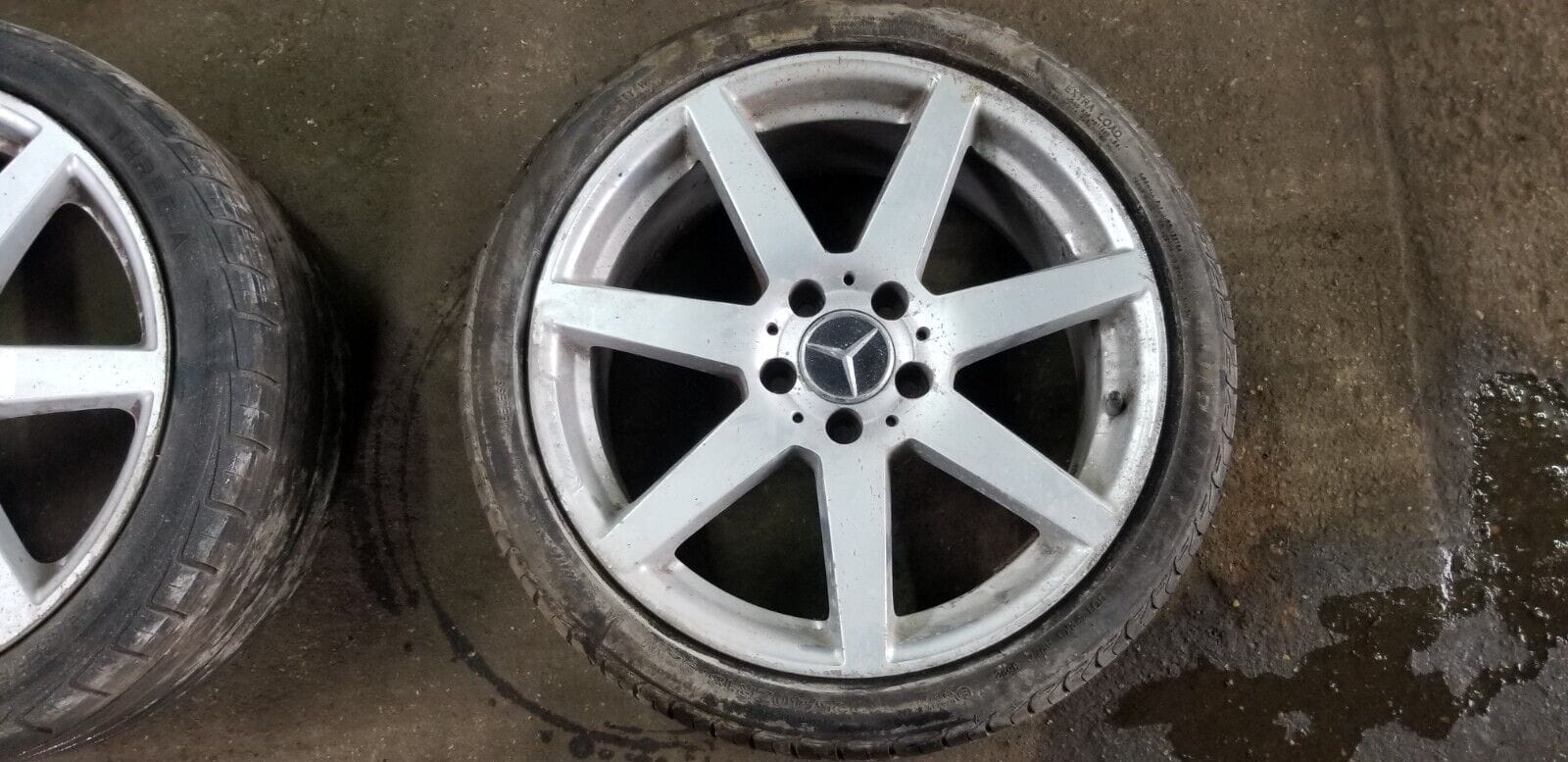 MERCEDES BENZ E CLASS ALLOY WHEEL SET FRONT REAR A2044019802/A2044019902 - Image 6