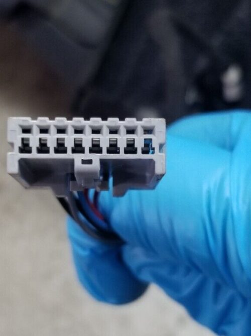 Connector and heated glass wiring of Qashqai J10 left mirror