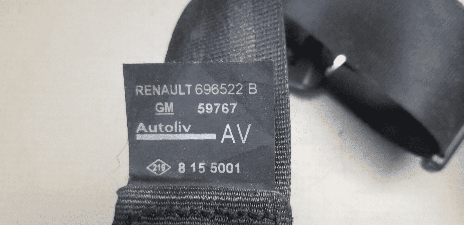 REANULT TRAFIC Vauxhall Vivaro B 2001-2014 SEAT BELT - PASSENGER FRONT 696522 - Image 7