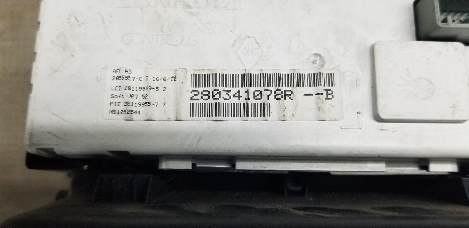 RENAULT TRAFIC/VAUXHALL VIVARO DASHBOARD DISPLAY CLOCK SCREEN 280341078R - Image 5