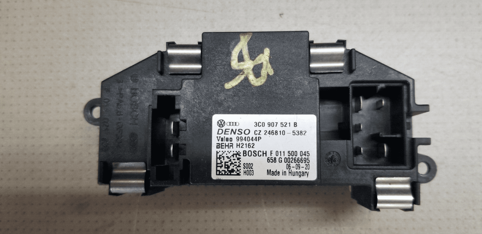 Skoda Octavia 2012 Heater Blower Fan Motor Resistor 3C0907521B |O - Image 4