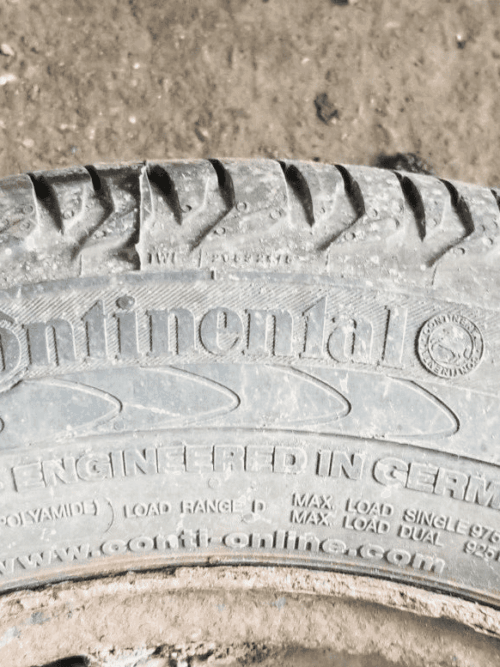 205/65R16C Continental tyre on steel wheel for vans