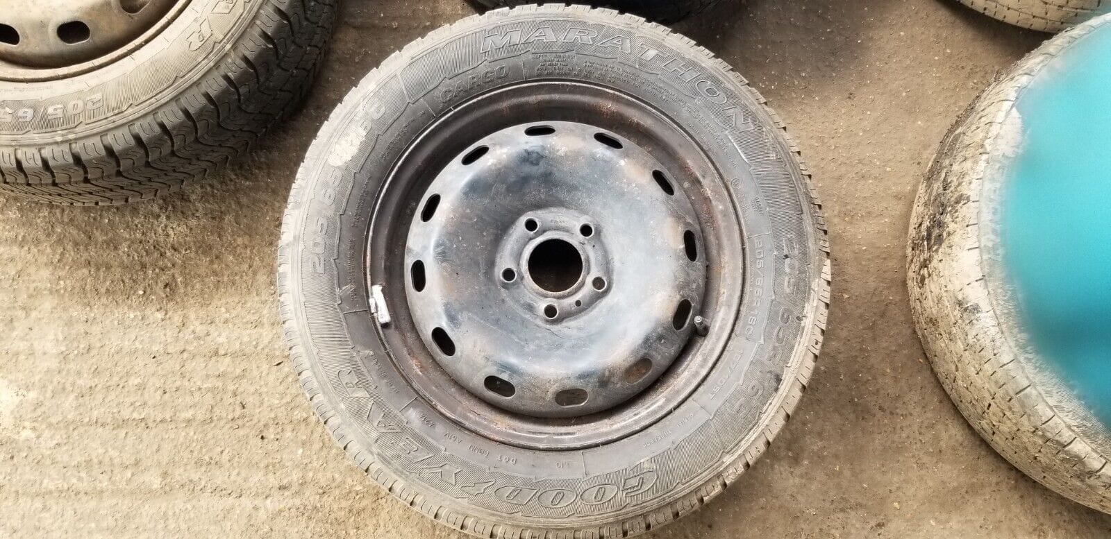 VAUXHALL VIVARO STEEL WHEEL AND TYRE 205/65R16C - Image 5