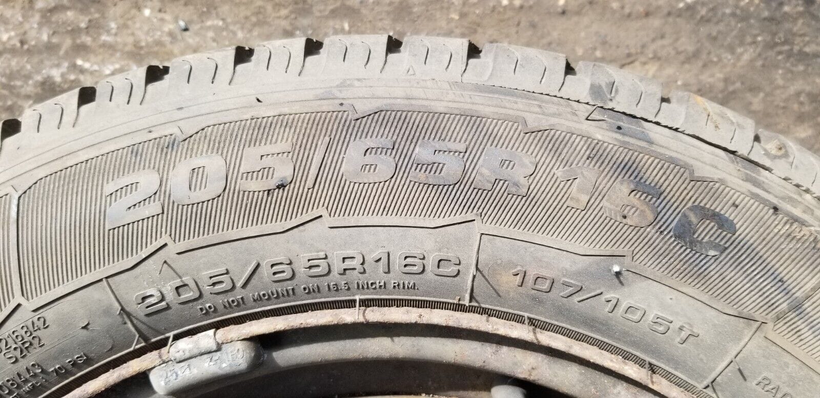 VAUXHALL VIVARO STEEL WHEEL AND TYRE 205/65R16C - Image 10