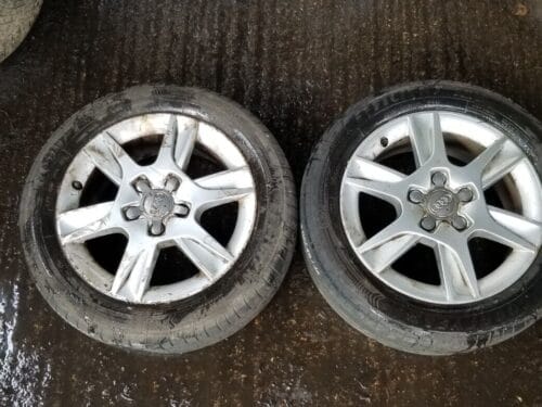 2X AUDI A3 16 INCH ALLOY WHEEL AND TYRE 205/55/R16 8P0601025AN 6.5J ET50
