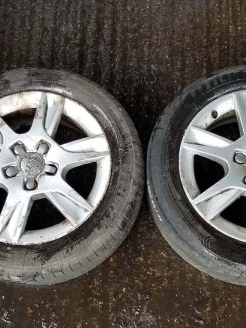 2X AUDI A3 16 INCH ALLOY WHEEL AND TYRE 205/55/R16 8P0601025AN 6.5J ET50