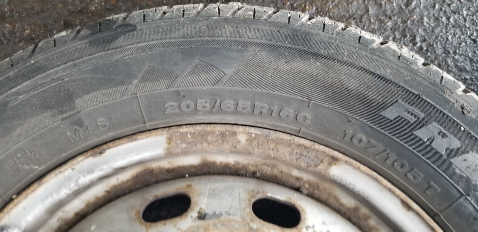 2x VAUXHALL VIVARO X82 2015 16" INCH STEEL WHEEL & TYRE 205/65R16C - Image 8