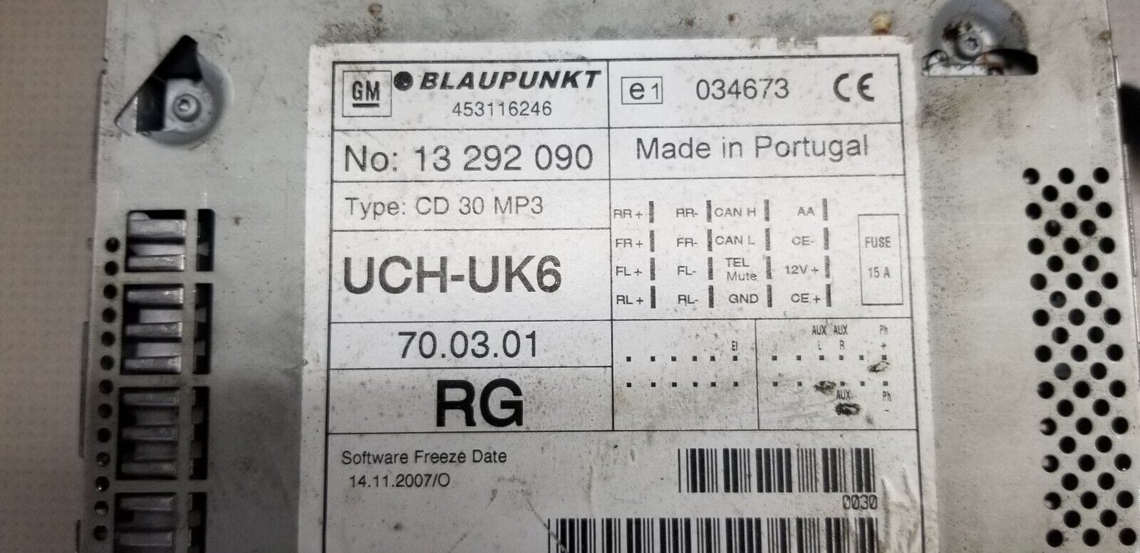 Genuine Vauxhall Astra H Zafira B Radio Stereo Cd Head Unit - Image 4