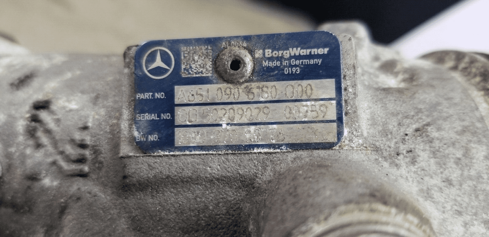 Mercedes Benz E Class E220Cdi 2.1 Diesel W212 Turbocharger Turbo A6510906180 |O - Image 5