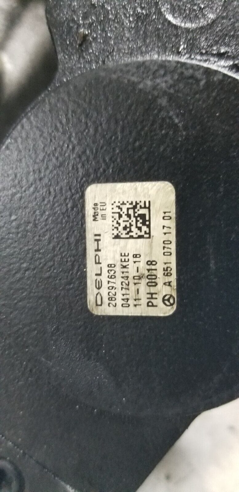 Mercedes Benz E Class W212 2015 High Pressure Fuel Pump A6510701701 - Image 6