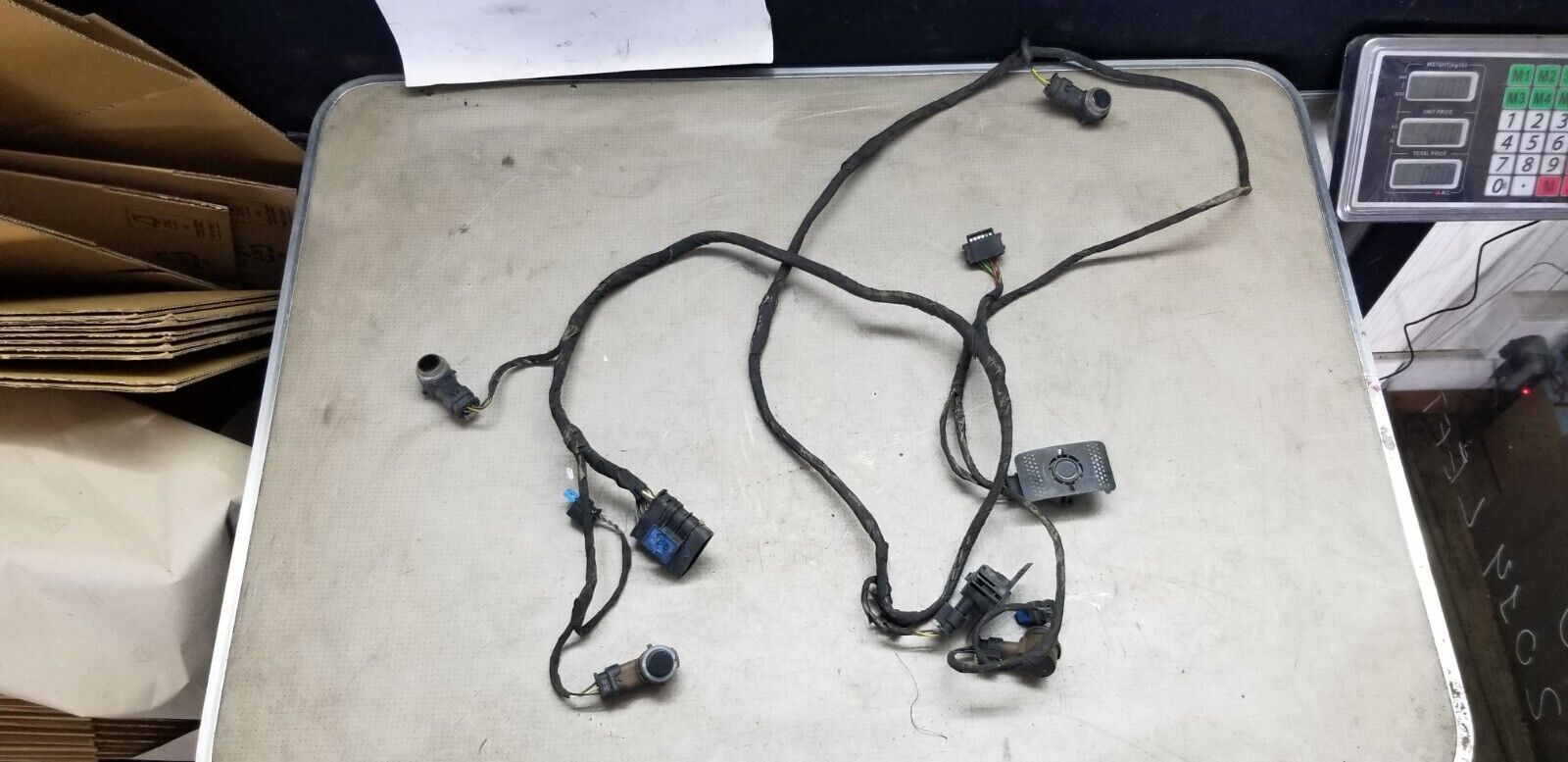 Mercedes E220 2015 W212 Front Bumper Parking Sensors And Wiring Loom