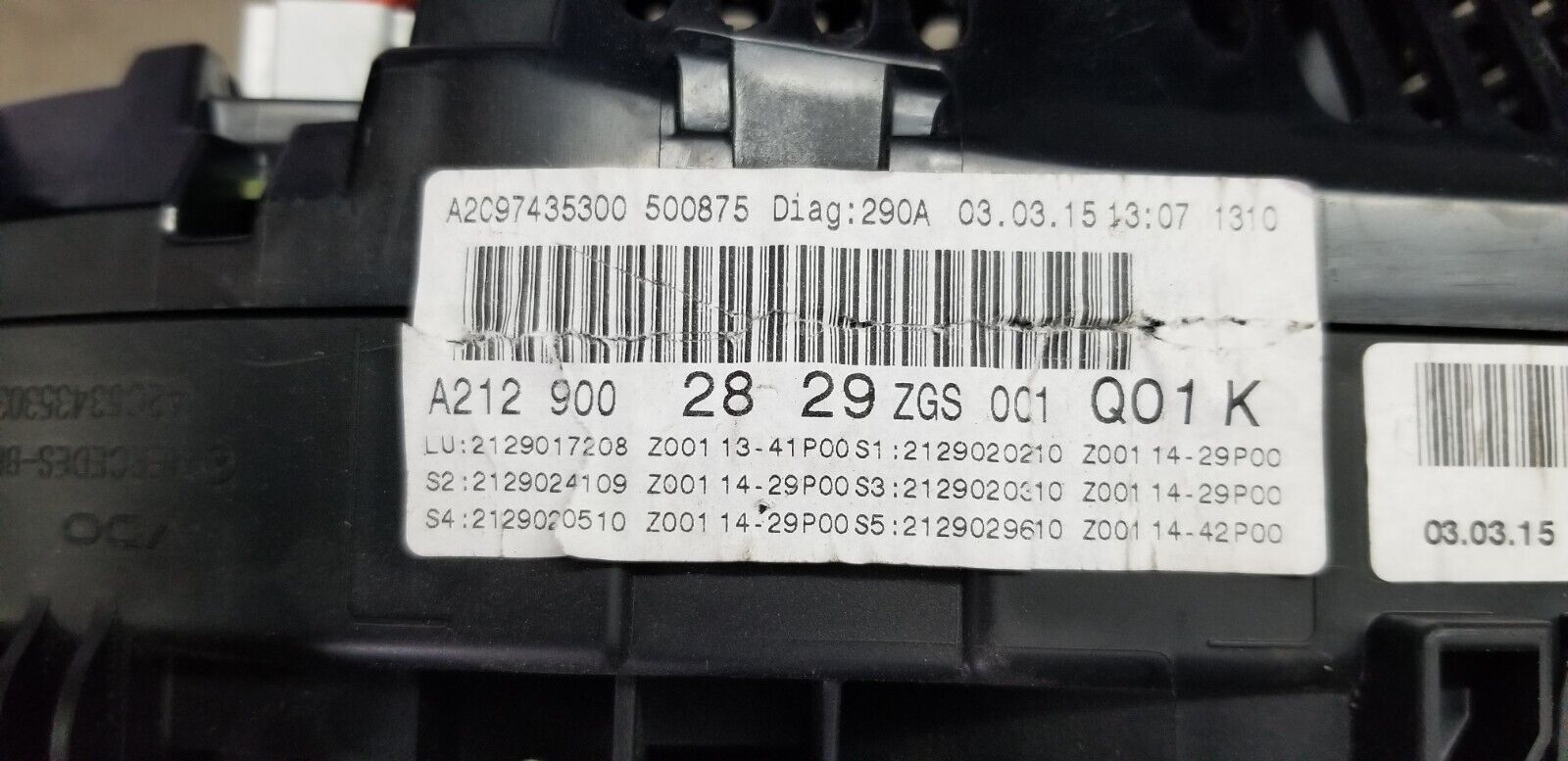 Mercedes E-class W212 E212 W207 Speedometer Instrument Cluster A2129002829 - Image 6