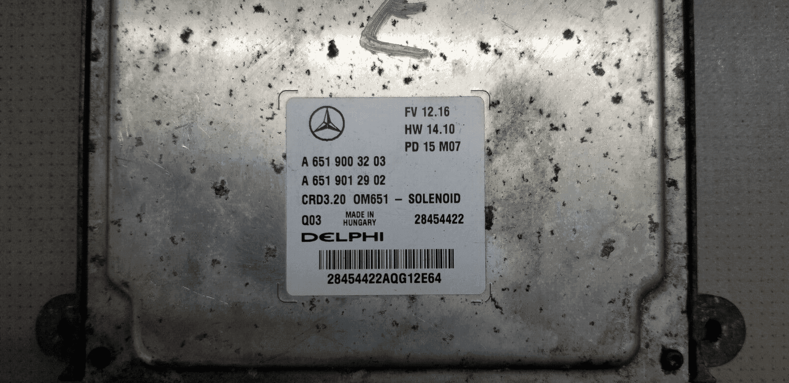 Mercedes Sprinter ECU Engine Control Unit A 6519003203 A 6519012902 CRD3.20 - Image 6