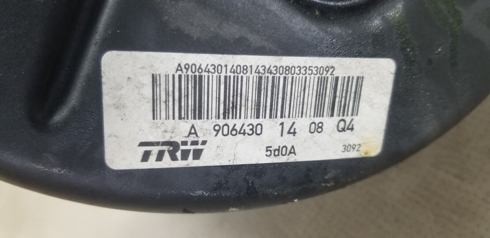 Mercedes Sprinter/VW Crafter Brake Master Cylinder Booster A9064301408 - Image 4