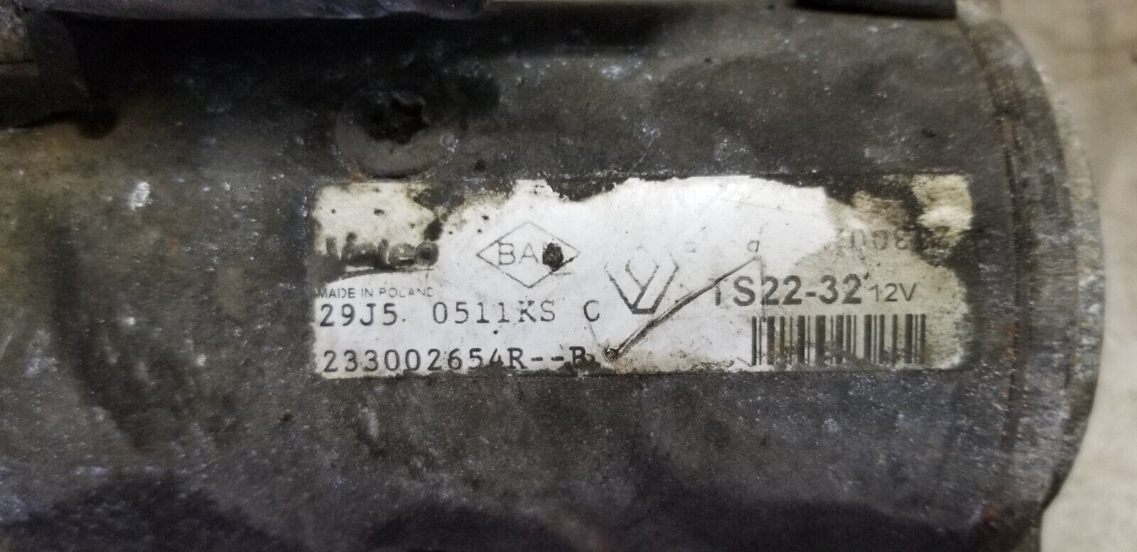 RENAULT MASTER MOVANO NV400 2.3 STARTER MOTOR 233002654R 2016 - Image 4