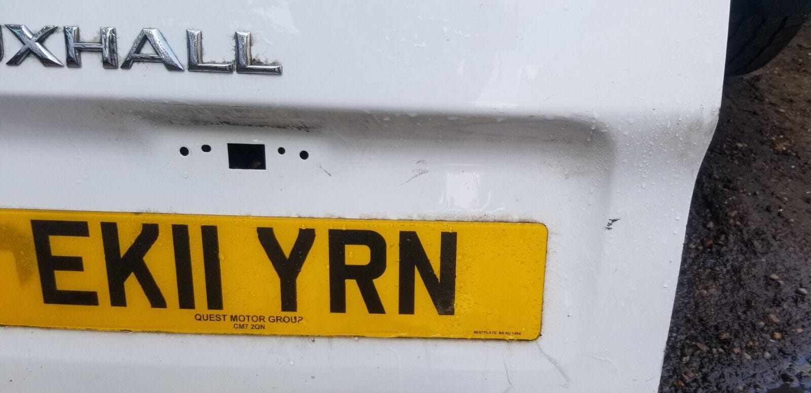 Vauxhall Vivaro 2011 Passenger Side Rear Back Door In White - Image 4