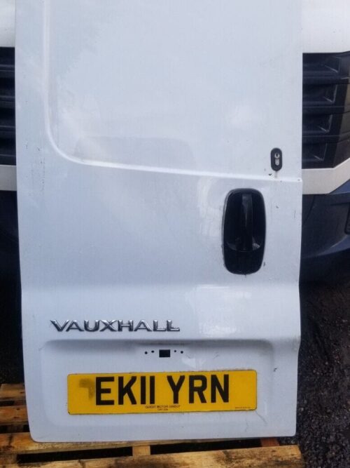 Vauxhall Vivaro 2011 Passenger Side Rear Back Door In White