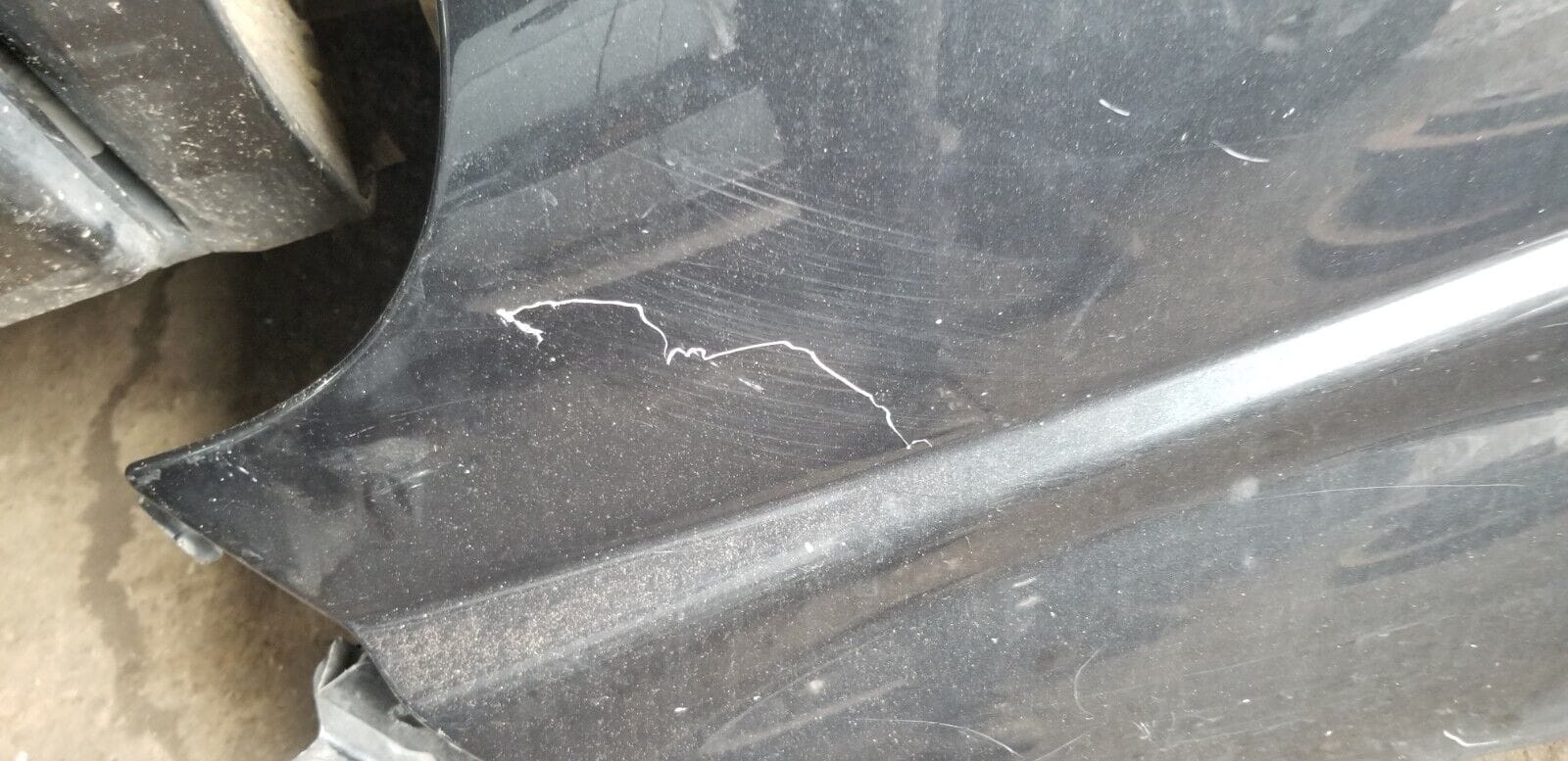 Vauxhall Vivaro Wing Front Left Passenger Side 2014 Black |O - Image 3