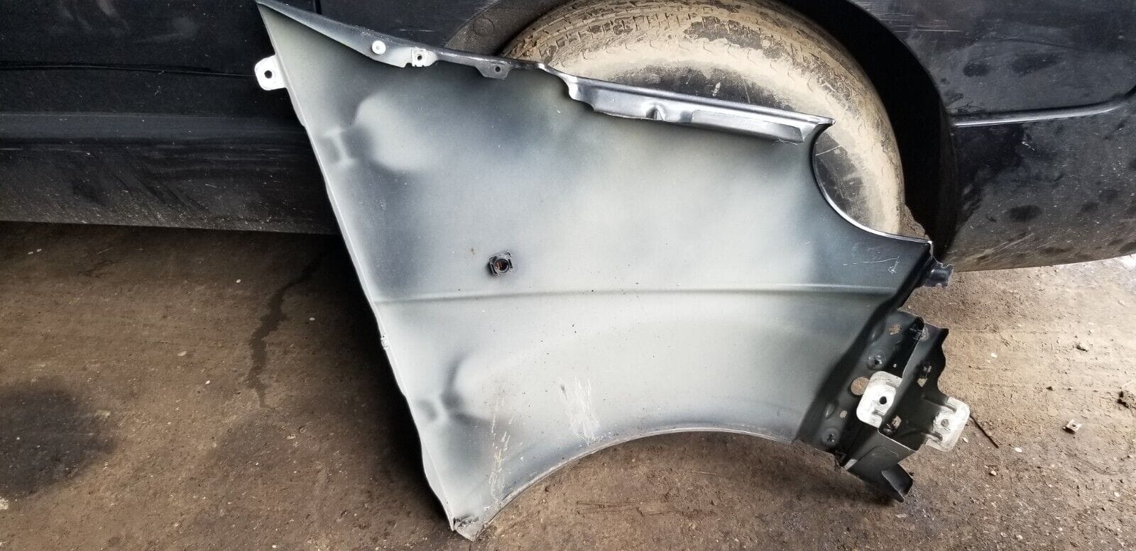 Vauxhall Vivaro Wing Front Left Passenger Side 2014 Black |O - Image 4