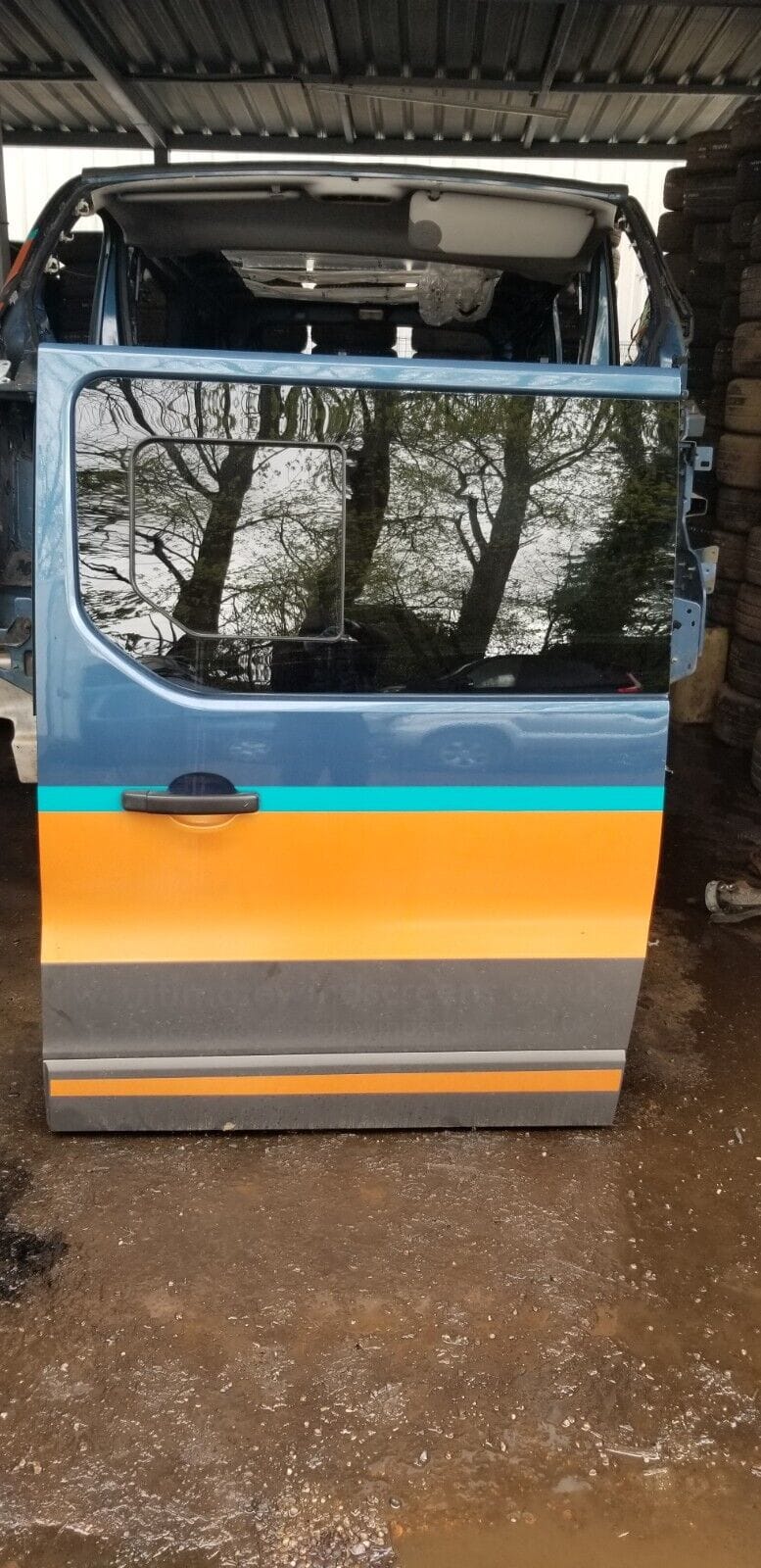 Vauxhall Vivaro Passenger Side Sliding Door With Glass-Blue | Genuine 2014-2019 - Image 3