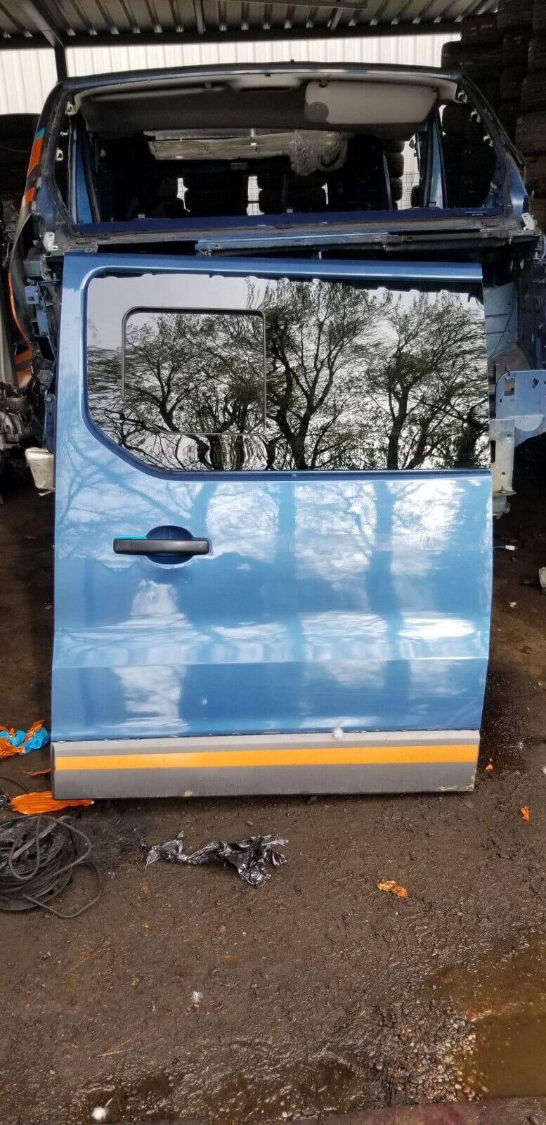 Vauxhall Vivaro Passenger Side Sliding Door With Glass-Blue | Genuine 2014-2019