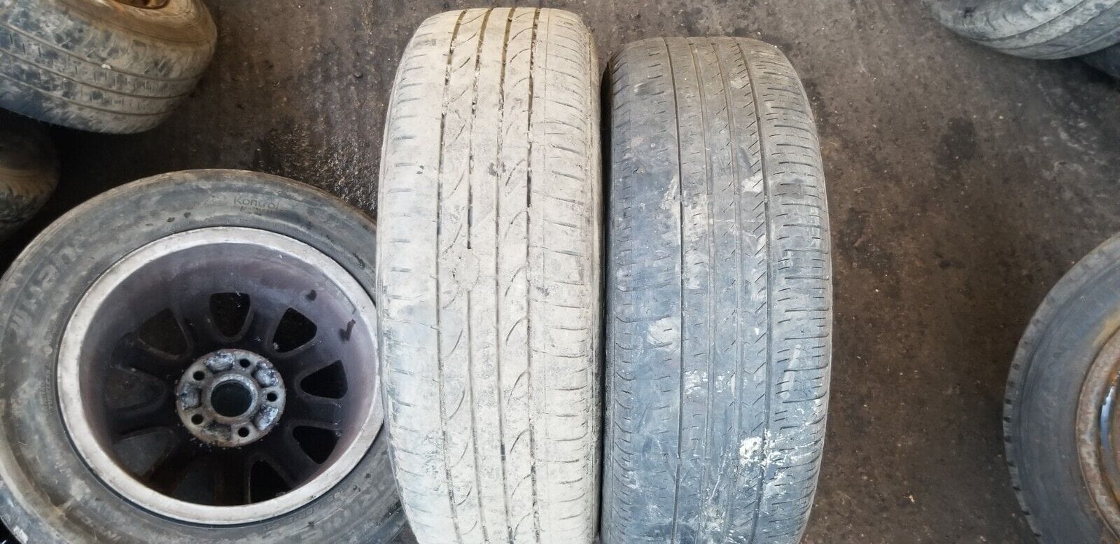 2x NISSAN QASHQAI J10 17" ALLOY WHEEL WITH TYRE 215/60R17 40300BR07A - Image 9