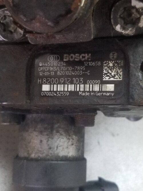 Part number close-up of fuel pump 0445010234 Vauxhall Movano Vivaro