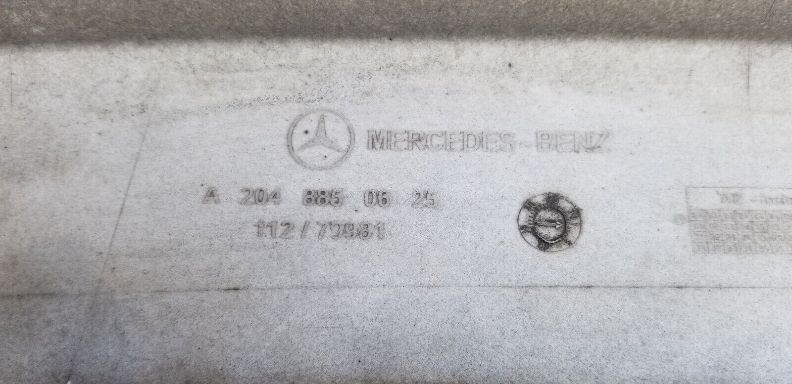 Mercedes Benz C Class 204 Series Coupe 2011-2015 Rear Bumper A2048850625 - Image 5