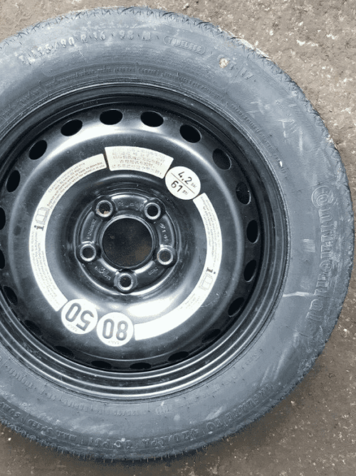 MERCEDES BENZ C CLASS W204 2011 16'' SPACE SAVER SPARE WHEEL TYRE 125/90/R16