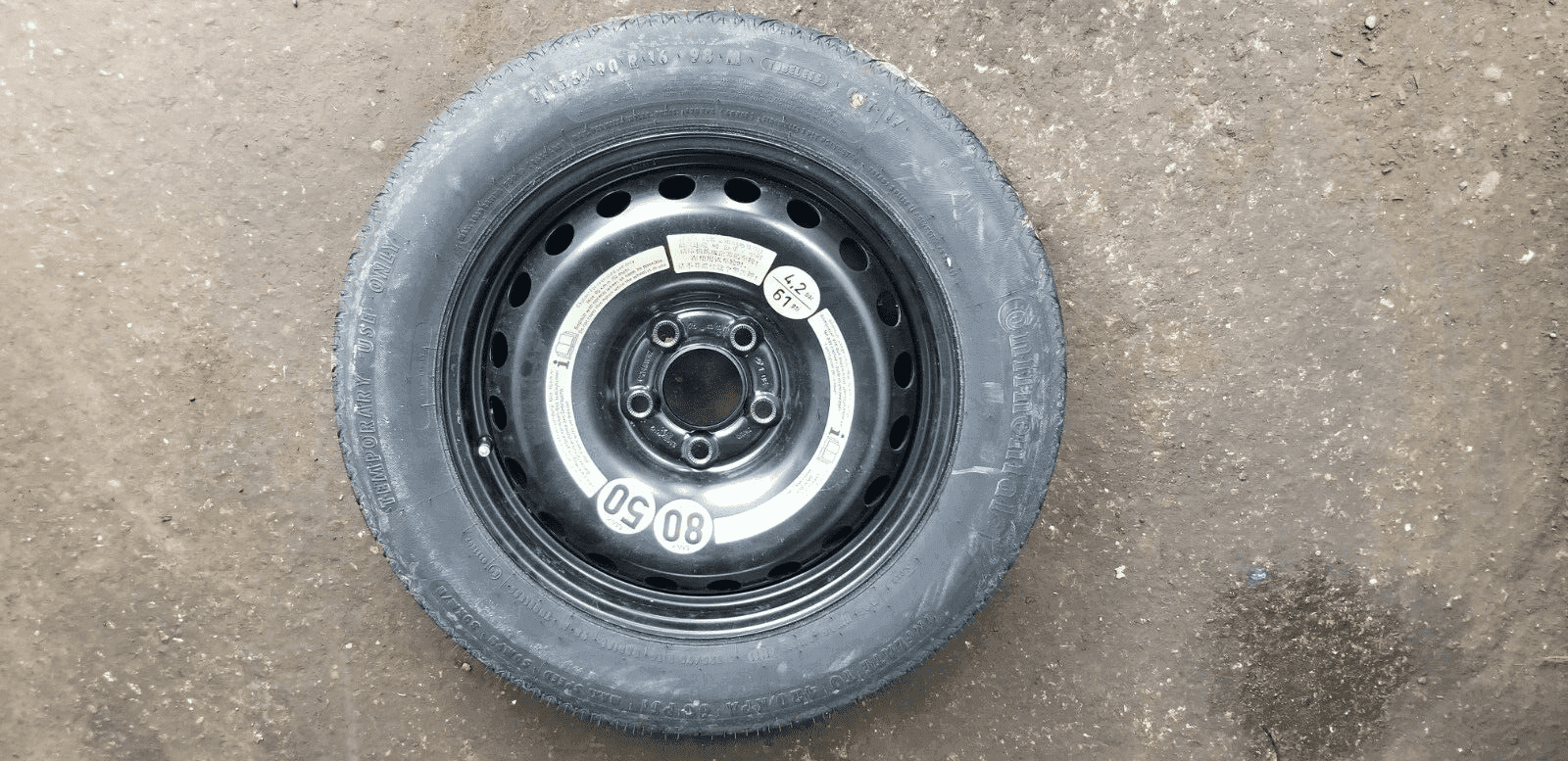 MERCEDES BENZ C CLASS W204 2011 16'' SPACE SAVER SPARE WHEEL TYRE 125/90/R16