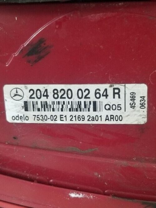 Mercedes A2048200264 tail light – Right side for W204 C-Class (2011)