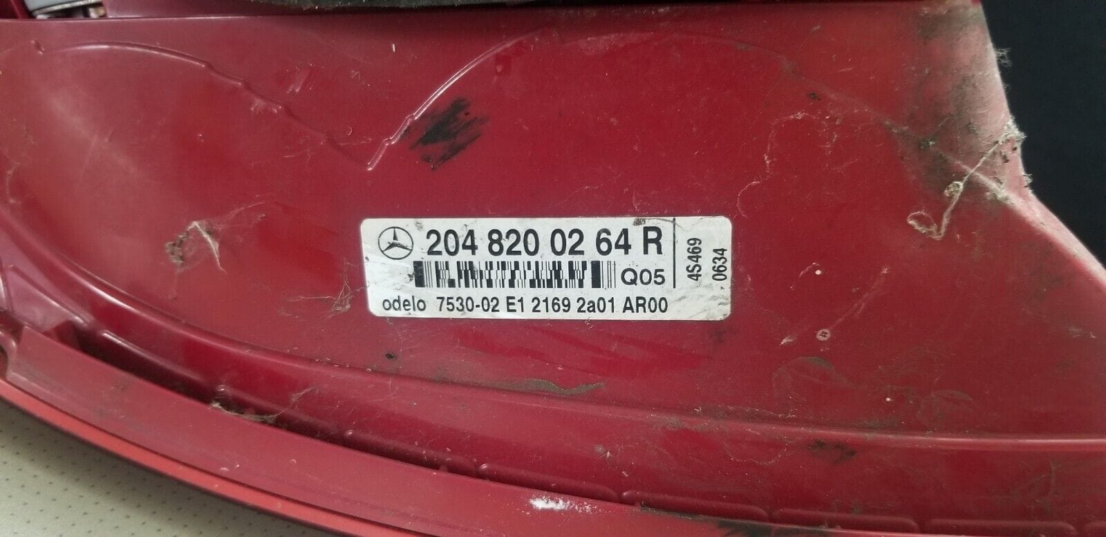 Mercedes A2048200264 tail light – Right side for W204 C-Class (2011)